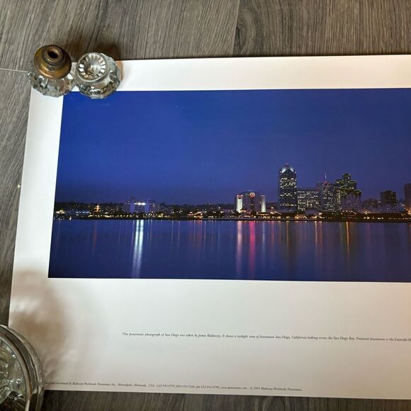 San Diego, California City Skyline Panorama - Twilight - Picture 3 of 7